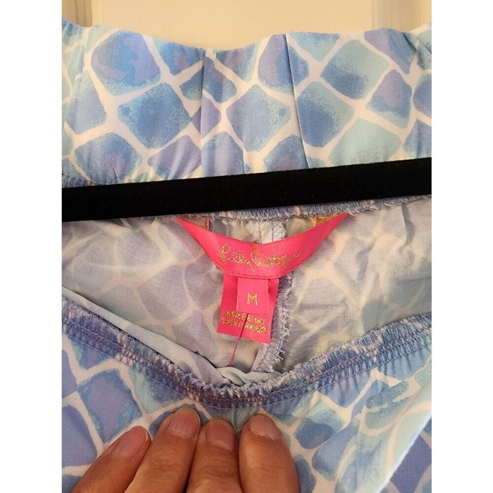 Lilly Pulitzer Blue Multi Wide Leg Pants - Picture 5 of 9